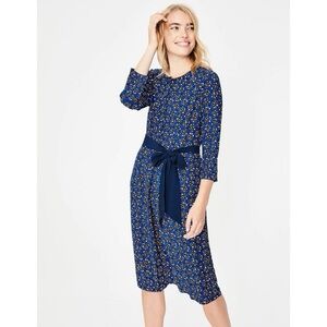 Boden Cobalt Starry Waist Tie Dress – Size 8R